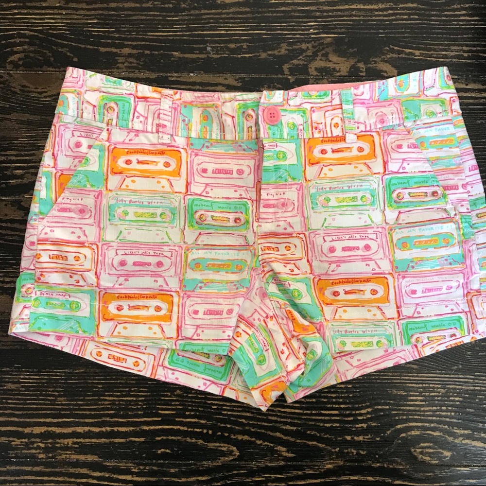 Lilly Pulitzer Mix Tape Shorts 6 EUC